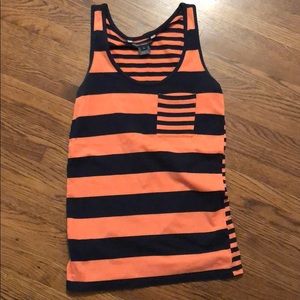 French Connection Blue/Orange Tank